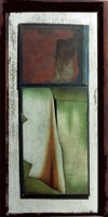 bemalte Hartfaser, 75 x 37 cm